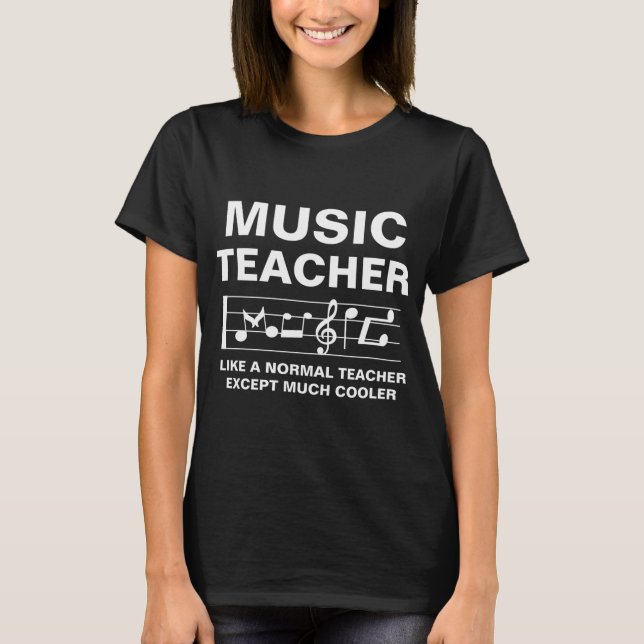 Camiseta Profesor de Música Como Un Profesor Normal Excepto (Anverso)