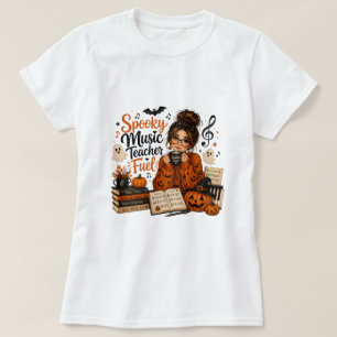 Camiseta Profesor de Música Espeluznante Combustible Hallow