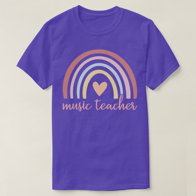Camiseta Profesor de música I Boho Rainbow (Diseño del anverso)