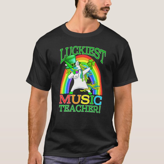 Camiseta Profesor de música más afortunado del Día de San P (Anverso)