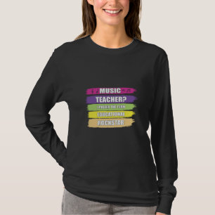 Camiseta Profesor De Música Prefiero El Término Educativo