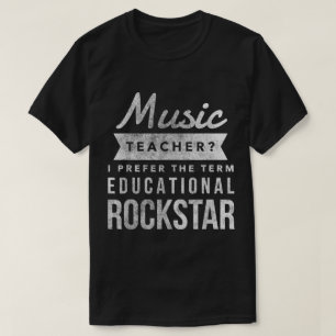 Camiseta Profesor de Música Rockstar Educativo