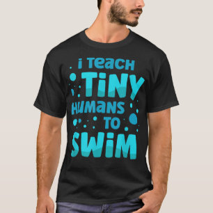 Camiseta Profesor De Natación Enseño A Los Pequeños Humanos
