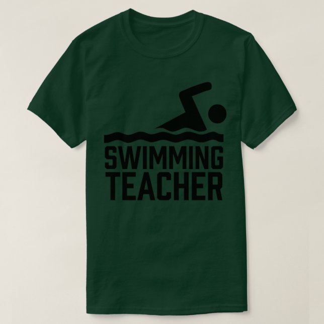 Camiseta Profesor De Natación Entrenador De Natación Instru (Diseño del anverso)