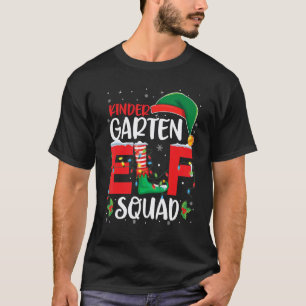 Camiseta Profesor de Navidad Kindergarten Elf Squad Combina
