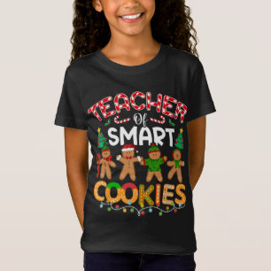 Camiseta Profesor De Navidades Divertidos De Cookies Inteli