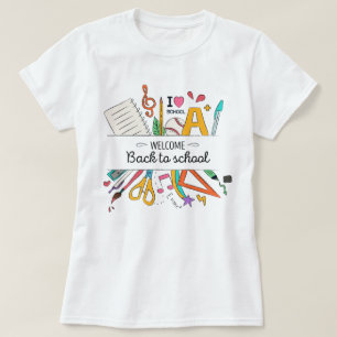 Camiseta Profesor de nuevo a la escuela, primer día de