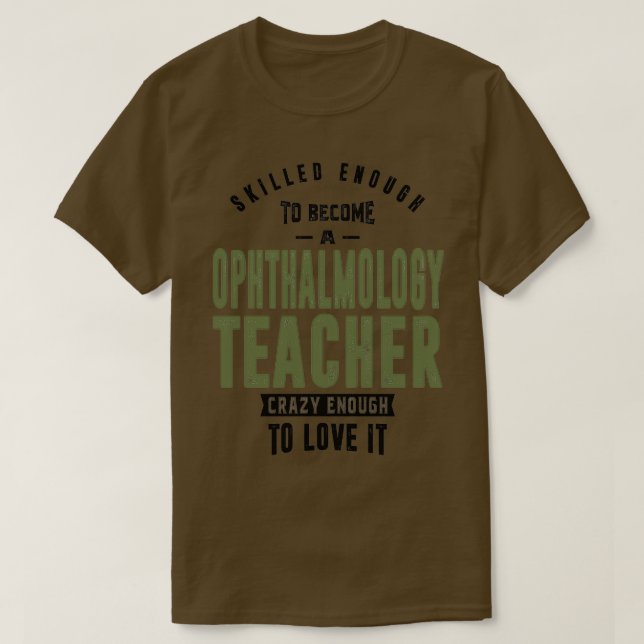 Camiseta Profesor de oftalmología 1 (Diseño del anverso)