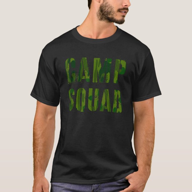 Camiseta Profesor de orientación de verano de Camo Camp Squ (Anverso)