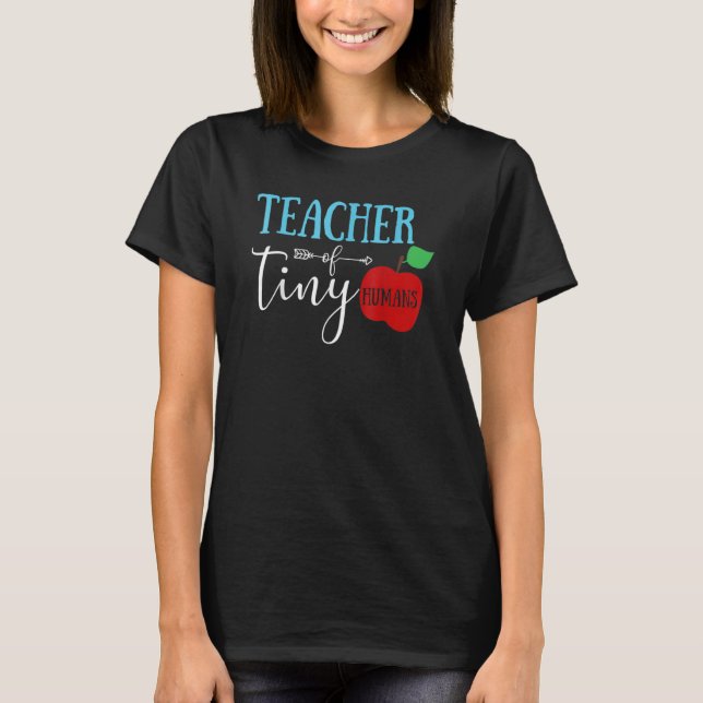 Camiseta Profesor De Pequeños Humanos Mejor Profesor (Anverso)