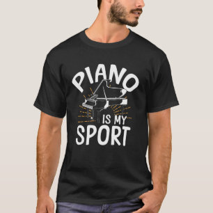 Camiseta Profesor de Piano Pianista El Piano Es Mi Deporte