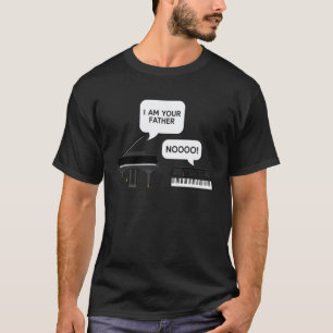 Camiseta Profesor de piano Pianista Teclado Soy tu padre No
