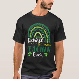 Camiseta Profesor de primer grado más afortunado del Día de