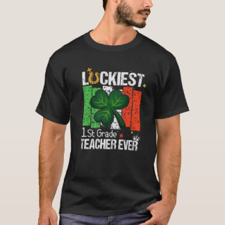 Camiseta Profesor De Primer Grado Más Afortunado Que Nunca