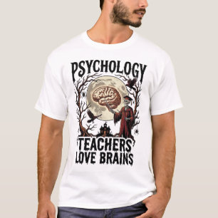 Camiseta Profesor de Psicología Amante del Cerebro de Hallo