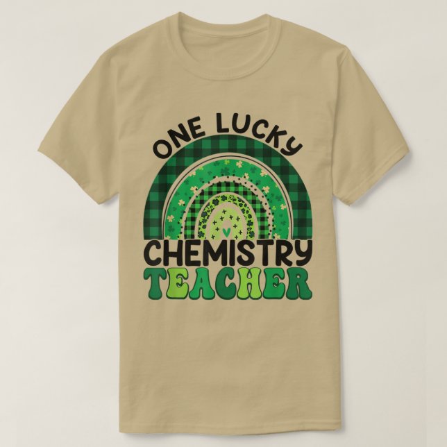 Camiseta Profesor de Química Rainbow St Patricks Day One Lu (Diseño del anverso)