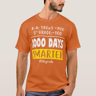 Camiseta Profesor de quinto grado 1000 días más inteligente