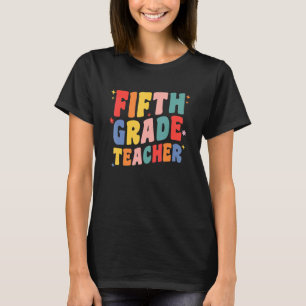 Camiseta Profesor de quinto grado de Retro Maestra de quint
