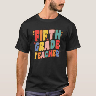 Camiseta Profesor de quinto grado de Retro Maestra de quint
