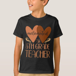Camiseta Profesor de quinto grado negro Historia negra Muje