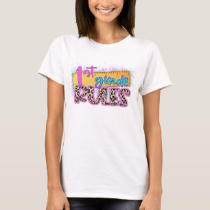 Camiseta Profesor de reglas de primer grado