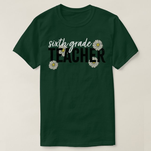 CAMISETA PROFESOR DE SEXTO GRADO (Diseño del anverso)