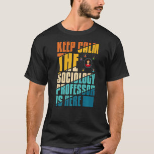 Camiseta Profesor de Sociología Enseñanza Principal Cita al