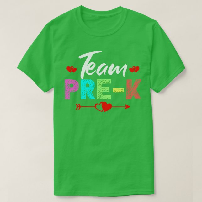Camiseta Profesor de Team PreK (Diseño del anverso)
