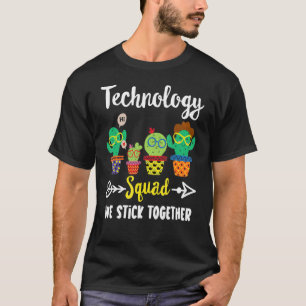 Camiseta Profesor de Tecnología de Equipo de Cactus de Tecn