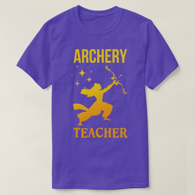 Camiseta Profesor de tiro con arco (Diseño del anverso)