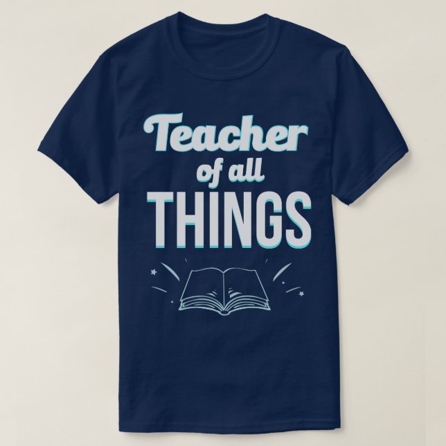 Camiseta Profesor De Todas Las Cosas (Diseño del anverso)