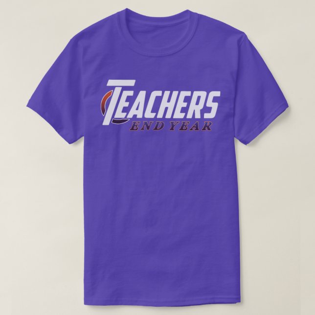 Camiseta profesor de último día de escuela profesor de fin  (Diseño del anverso)