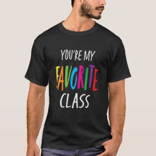 Camiseta Profesor de vuelta a la escuela eres mi clase favo