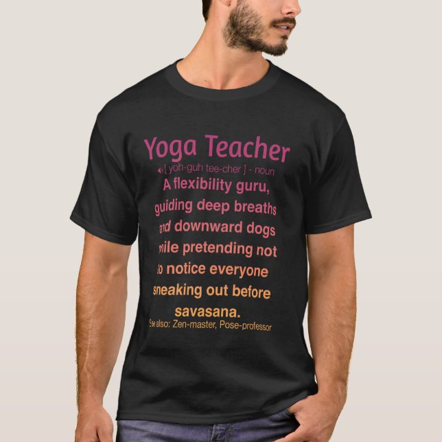 Camiseta Profesor de Yoga Divertido  1 (Anverso)