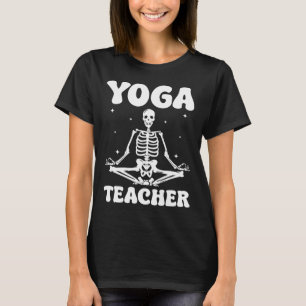 Camiseta Profesor de Yoga Meditación de Halloween