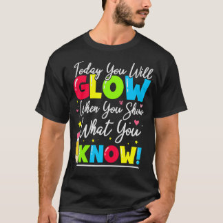 Camiseta Profesor del Día de Prueba Mostrar Lo Que Conoce L