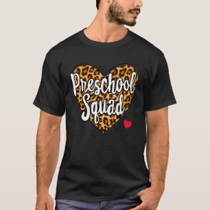 Camiseta Profesor del Escuadrón de Preescolar Leopard de vu