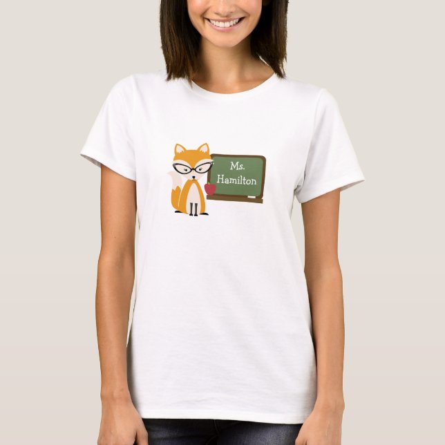 Camiseta Profesor del Fox en la pizarra (Anverso)