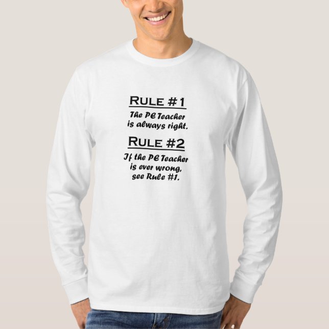 Camiseta Profesor del PE de la regla (Anverso)
