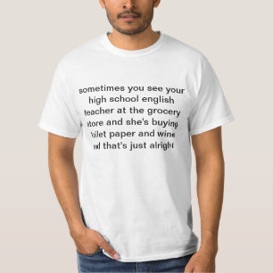 Camiseta profesor del vino de la High School secundaria