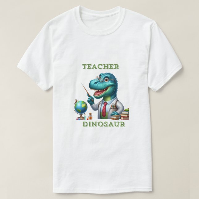 Camiseta Profesor Dinosaur Dino T-rex (Diseño del anverso)