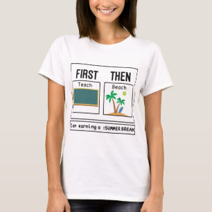Camiseta Profesor divertido diciendo primero enseñar y desp