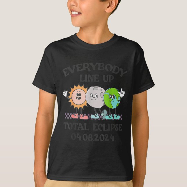 Camiseta Profesor Divertido Eclipse Solar 8 de Abril (Anverso)