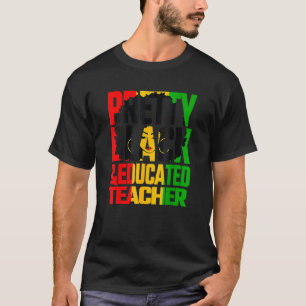 Camiseta Profesor educado en negro bonito Monto de historia