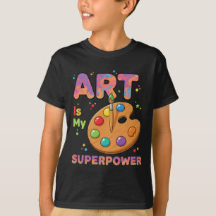 Camiseta Profesor - El Arte Es Mi Superpoder Profesor de Ar