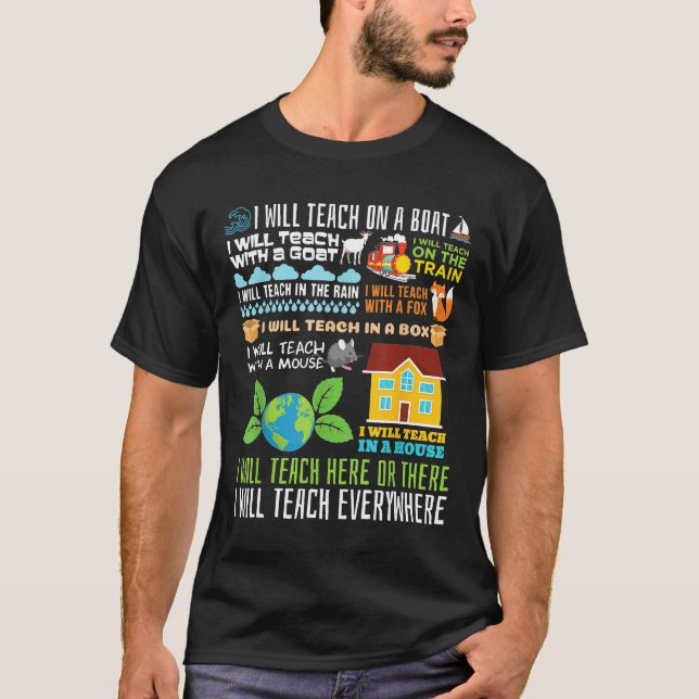 Camiseta Profesor - Enseñaré En Una Cabra De Barco Que Ense (Anverso)
