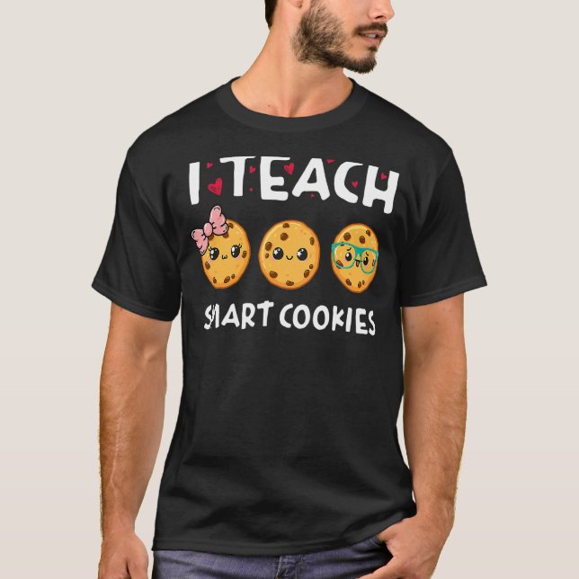Camiseta Profesor Enseño Cookies Inteligentes De Vuelta A L (Anverso)