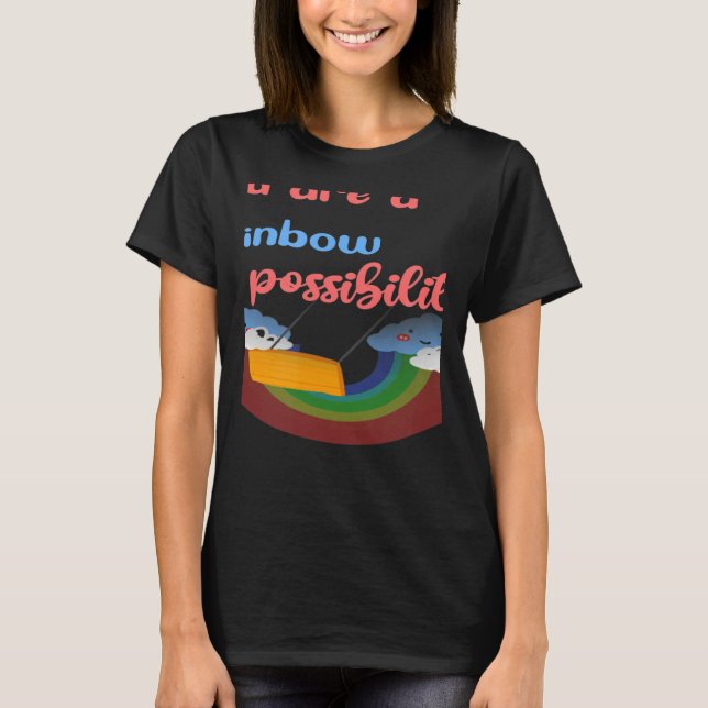 Camiseta Profesor Eres un arco iris de posibilidades (Anverso)