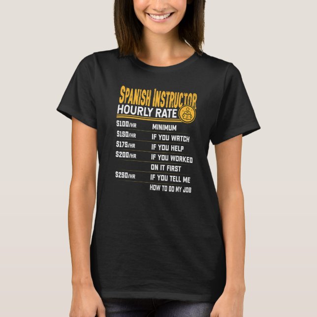 Camiseta Profesor español Tu (Anverso)