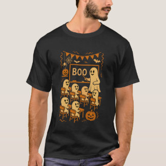 Camiseta Profesor fantasma de Halloween enseñando Boo a un 